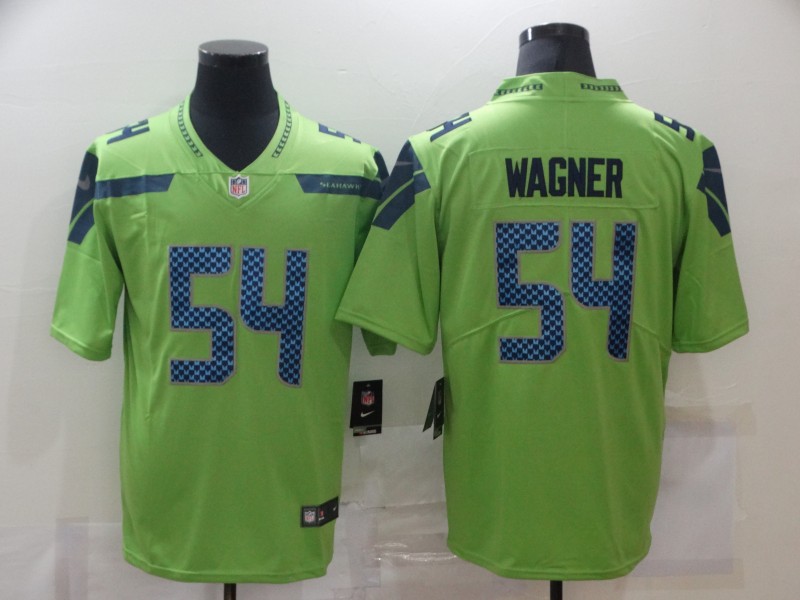 Men's Seattle Seahawks Bobby Wagner #54 Green Jersey